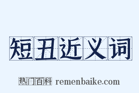 短丑近义词是什么意思的图片